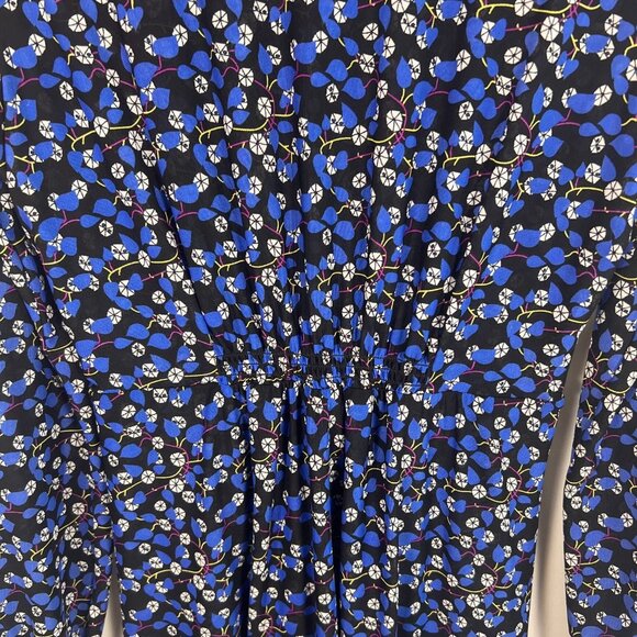 Cabi Womens The Ten Ditzy Floral Dress Size S Royal Blue Feminine Dark Romantic - Picture 13 of 15